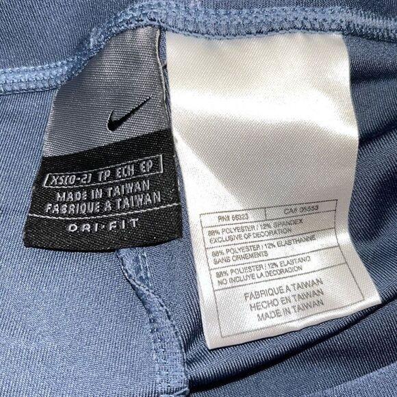 Nike Women's Navy Blue Dri-Fit Ponte Knit Athletic Ankle Leggings Size XS - Picture 9 of 9